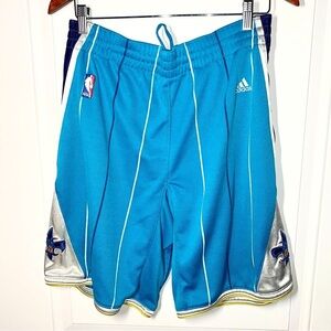 Adidas New Orleans Hornets Men’s NBA Shorts Blue Size 32